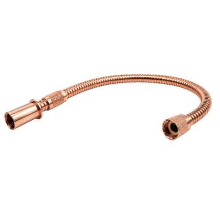 ROSE GOLD Nylon Braided Tube & Hook