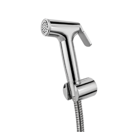 PEARL BRASS HEAD C.P Health Faucel Set with Pullout Tube & Hook