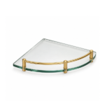 CP Brass Glass shelf Corner