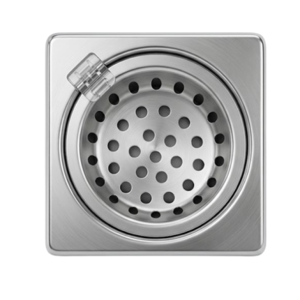 S.S Drainer Square Dome Type With Hinges