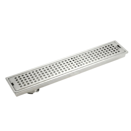 CHANNEL DRAINER S.S 304 with Anti-Foul Cockroach Trap (Square)