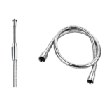 PREMIUM C.P Shower Hose Inside S.S Braided Pull Out Tube