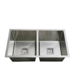 SS Hand Made Kitchen Sink Double Bowl With Tap hole/Without Tap Hole - Image 2