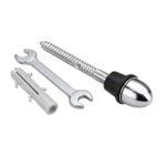 S.S Rack Bolt Screw (Pair) for Wall Mounting Seat with Spanner Nut & Washer - Image 2