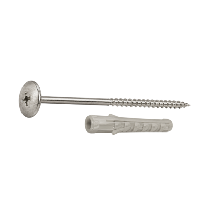 Brass Screw (Pair) With C.P Show Cap For EWC/Mirror