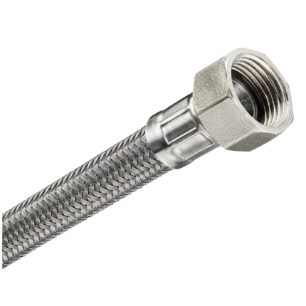Steel Grip Wire Flexi Connection Hose Hot/Cold Water