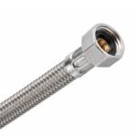 ROYAL S.S Connection Hose Hot/Cold Water with Chrome Fittings Stainless Steel 304 Rust Proof