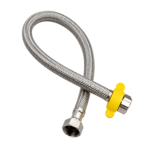 ROYAL S.S Connection Hose Hot/Cold Water with Chrome Fittings Stainless Steel 304 Rust Proof - Image 2
